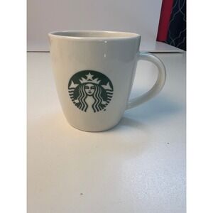 Starbucks Coffee Mug White Ceramic Green Siren Logo 12oz 14oz Cup